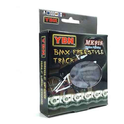 Corrente Bike Grossa Meio Elo Bmx Single Fixa Half Link Ybn