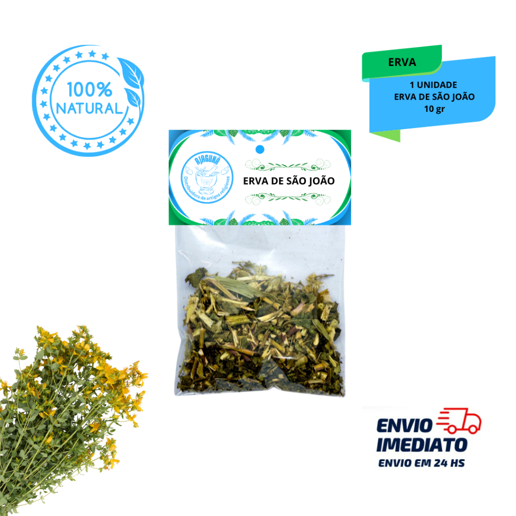 Erva de São João 10g Uso em Banhos Chás e Práticas Tradicionais