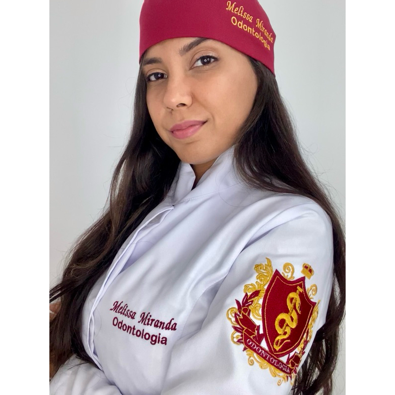 TOUCA CIRÚRGICA BORDADA em Oferta na Shopee