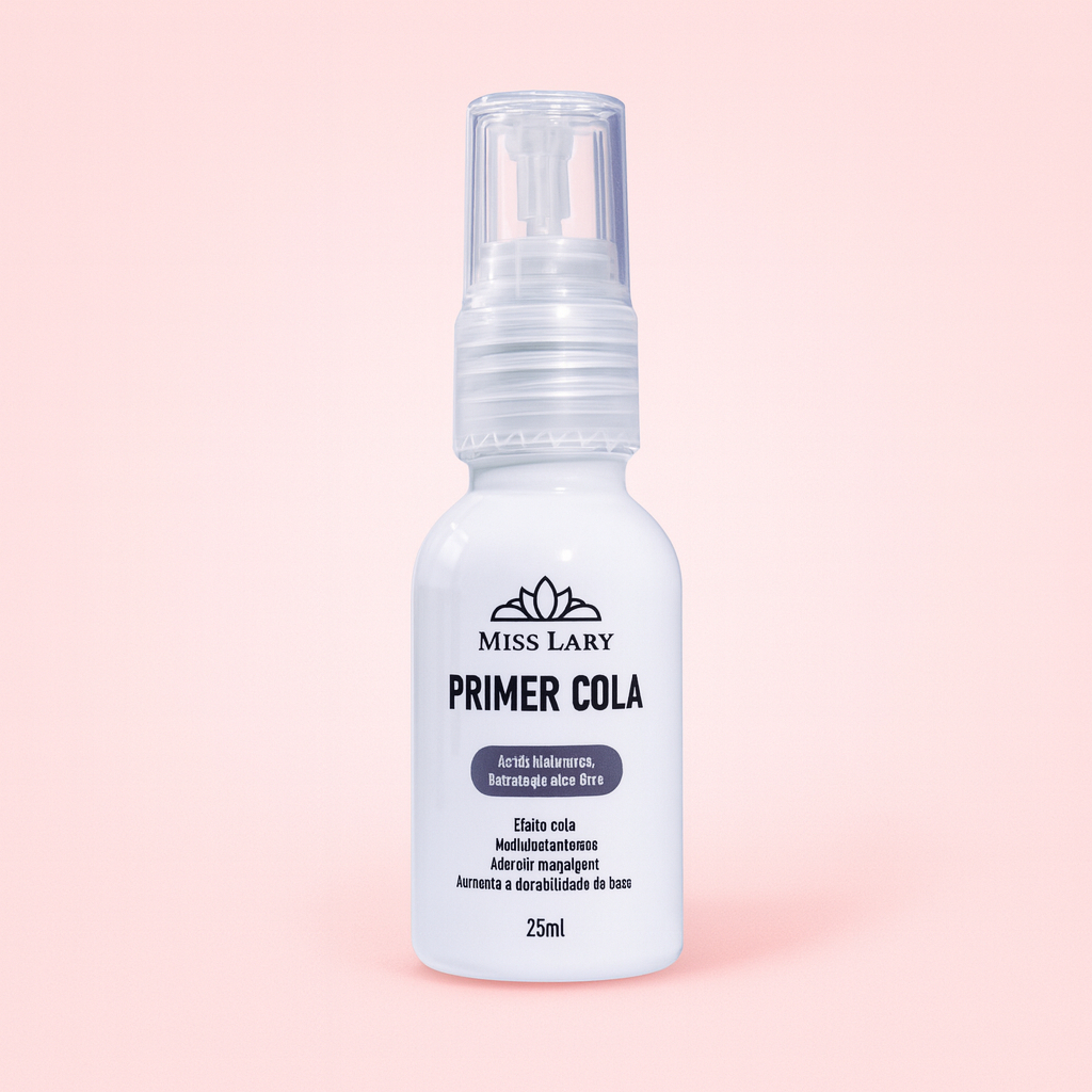 Primer Cola Miss Lary Hialurônico com Aloe Vera Hidrata Adere e Aumenta a Durabilidade da Maquiagem