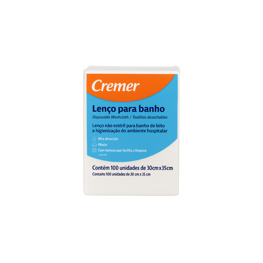 Lenço Para Banho C/100un Cremer em Oferta na Shopee