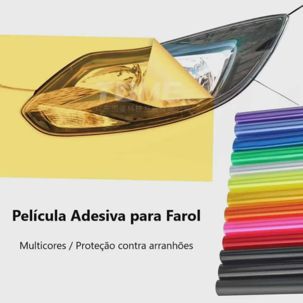 Película Automotiva Para Farol e Lanterna Proteção e Anti-Risco Estética Automotivo Carro e Moto Acessórios 2MT