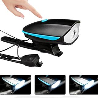 Farol De Bike Lanterna Led Com Buzina Som Alto Recarregável Bicicleta A Prova D´agua Potente em Oferta na Shopee