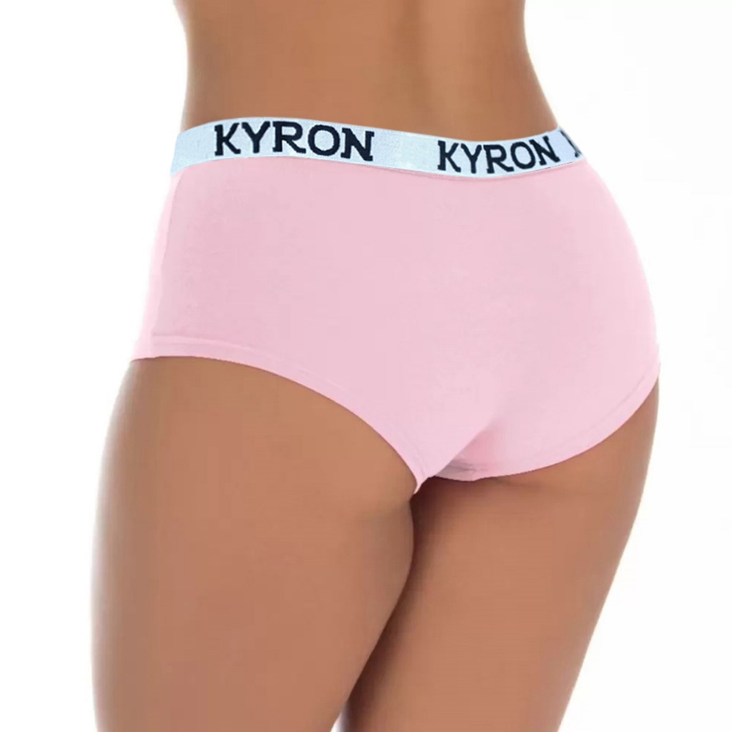 Kit 2 Calcinha Box Boxer Kyron Cueca Feminina De Microfibra — imagem 2 de 2