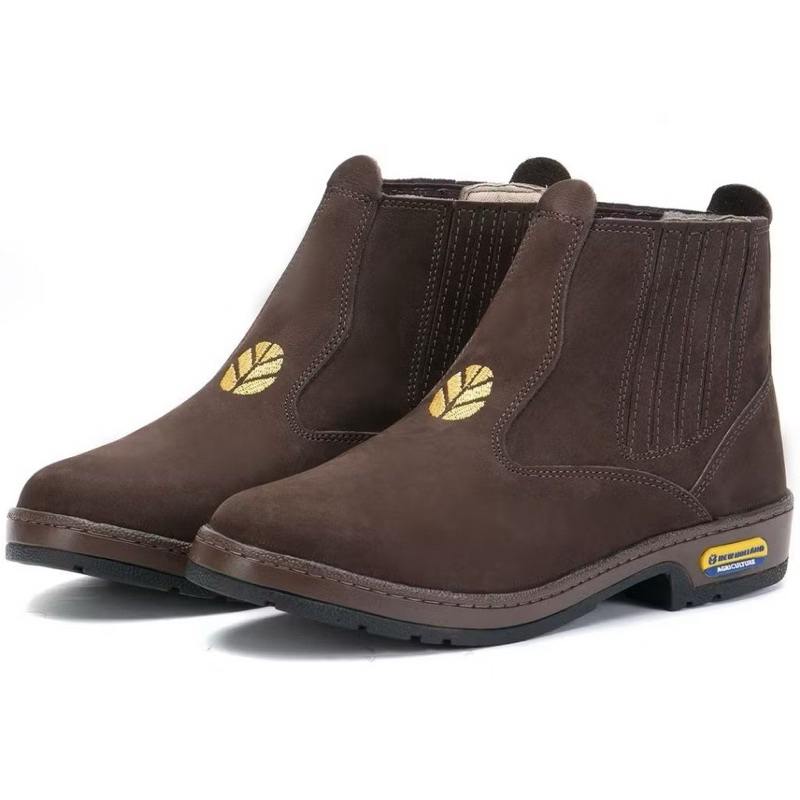 Bota Botina Masculina New Couro Legítimo Nobuck Unissex Agricultor