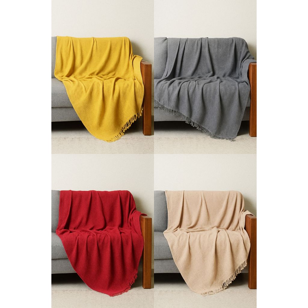 Manta De Sofá Grande 1,80 x 2,40 Decoração Colcha Luxuosa Casa Xalé Casal