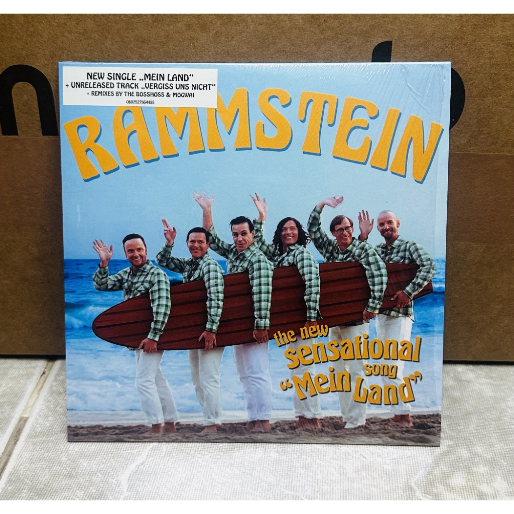 Rammstein - Mein Land Disco de Vinil 7" Importado Laranja