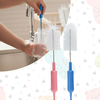 Kit 1-5 Escova Grande para Mamadeira e Bico Limpeza Murano - Azul/ Rosa REF 116 LUMX3 ERA em Oferta na Shopee