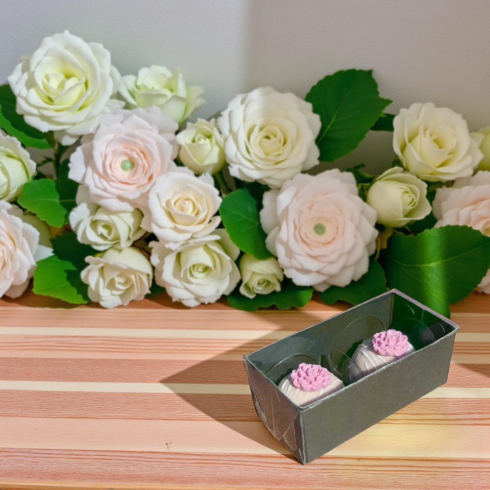 Caixas para docinhos Para 2 Doces Brigadeiro Gourmet Com Tampa Acetato em Oferta na Shopee