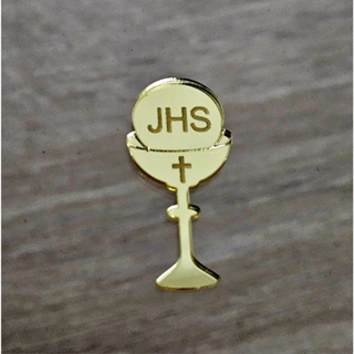Cálice Hóstia JHS  Ostensório Eucaristia Comunhão Acrilico Espelhado Dourado - 3cm em Oferta na Shopee