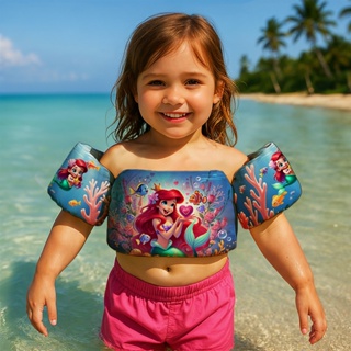 Boia de braço infantil Colete Salva-Vidas Para Praia e Piscina Desenho Animado Princesa Sereia Ariel em Oferta na Shopee