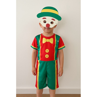Fantasia Infantil Palhaço Palhacinho Colorido Circo Menino Festa Carnaval Aniversário em Oferta na Shopee