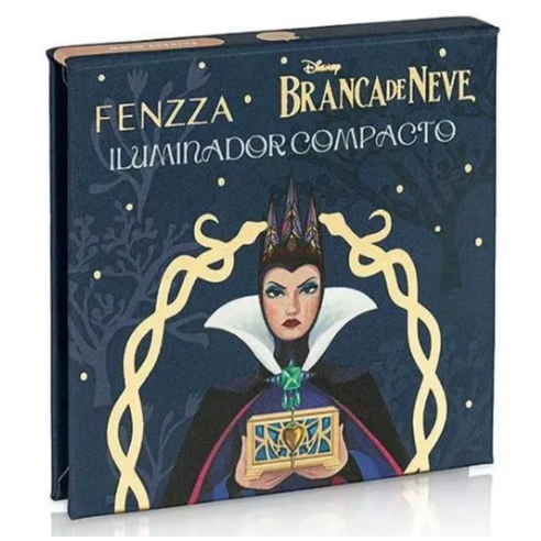 Iluminador Compacto Maquiagem Rosto Coleção Rainha Má / BRANCA DE NEVE - FENZZA - EDIÇÃO LIMITADA
