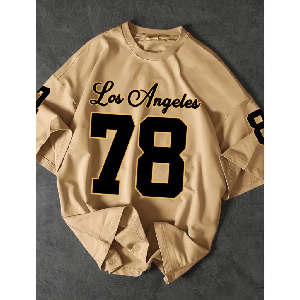 Camiseta Oversized 78 Los Angeles Basquete Estilosa Casual Unissex Camisa Estampada