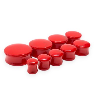 1 Alargador Vermelho Plug Fechado 06 A 24mm em Oferta na Shopee