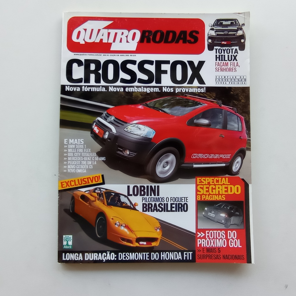Revista Quatro Rodas nº 538 - Abr/2005 - Crossfox / Hilux / Lobini