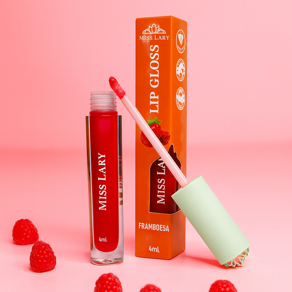 Lip Gloss Framboesa 4ml Miss Lary
