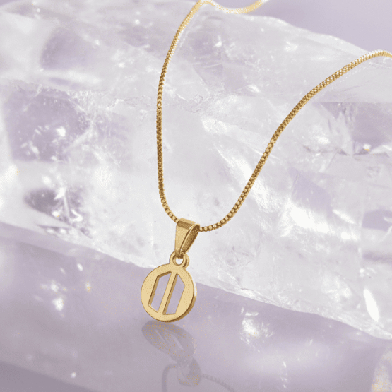 Colar BTS K-pop ARMY | Pingente Logo Army Fanmade | Banhado em Dourado