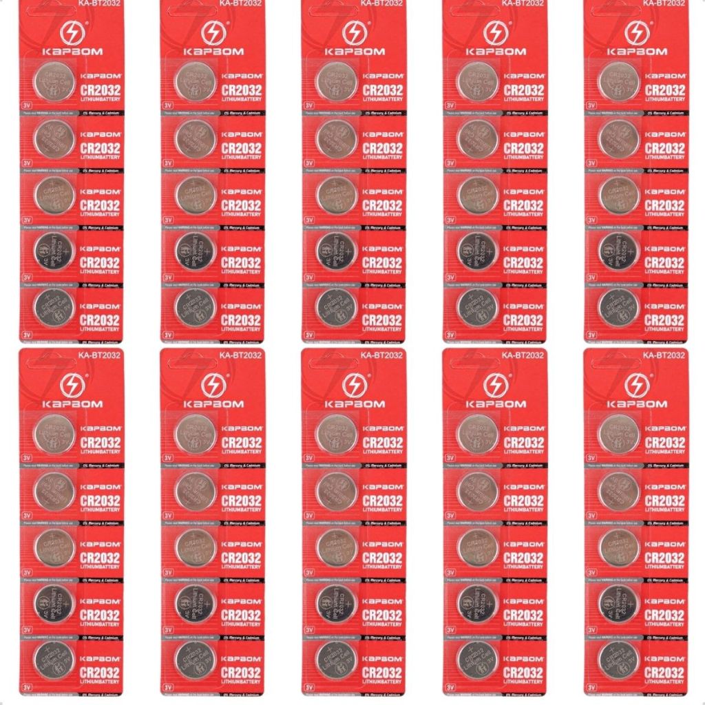 Bateria de Lítio tipo moeda Cr2032 3v  - 10 Cartelas  (50 Unidades) em Oferta na Shopee
