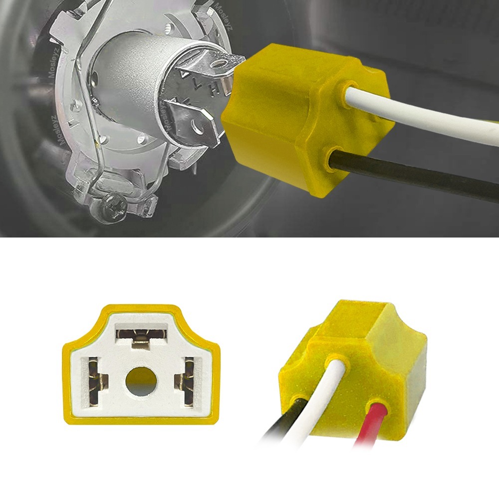 Soquete Farol Lâmpada H4 C/fio 1,5mm - Super Branca E Xenon · foto 2