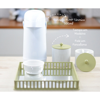 Kit Higiene Porcelana Bebê Maternidade K212 Safari Decoração Quarto Potes Algodão Porcelana Infantil em Oferta na Shopee