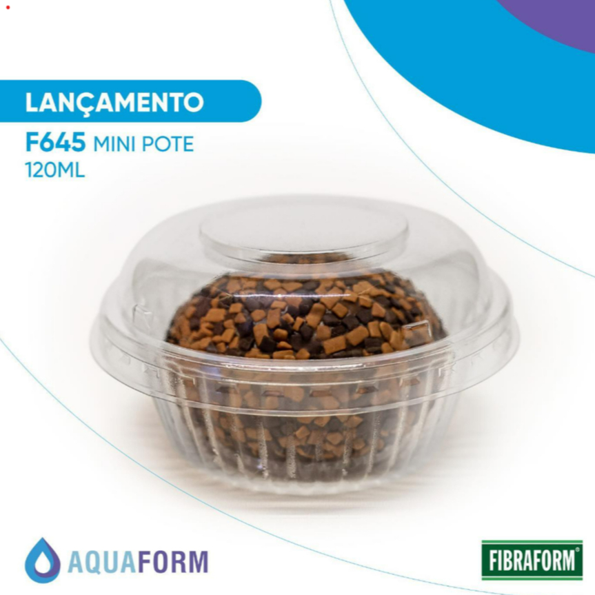 100un Embalagem Pote 120ml G645 Mini Doce Mousse Torta Pavê - Galvanotek Premium