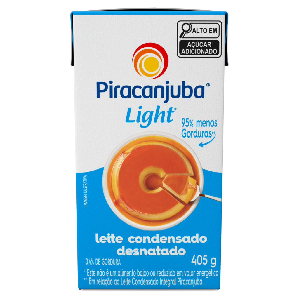 Piracanjuba Leite Condensado Desnatado Light 405g em Oferta na Shopee