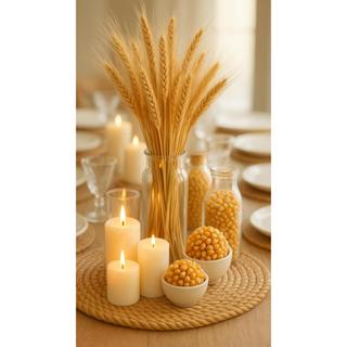 Trigo Seco 35 Hastes Desidratado Para Decoração Natal Casamento Convite em Oferta na Shopee