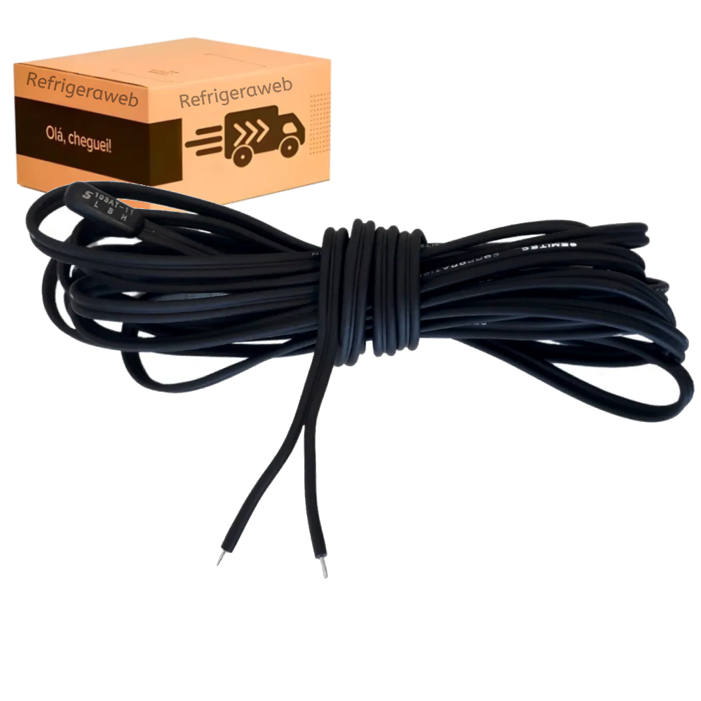 Sensor De Temperatura Ntc 3,0mt Ntc030hp00 Compativel Carel