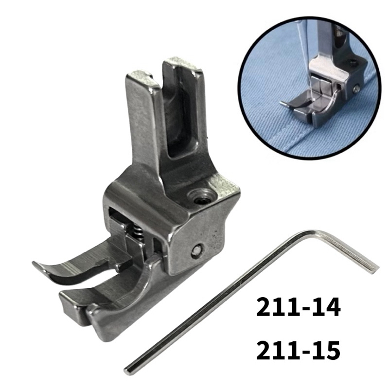 Calcador 211-14 211-15 Compensado Pesponto Duplo Com Guia Ajustável Máquina Reta Industrial em Oferta na Shopee