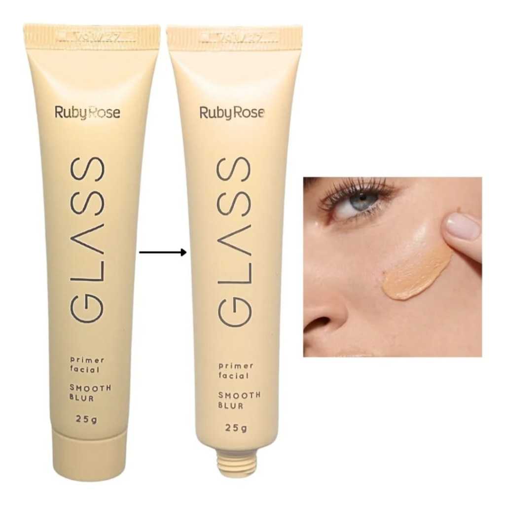 Primer Facial Smooth Blur Com Vitamina E Linha Glass Ruby Rose