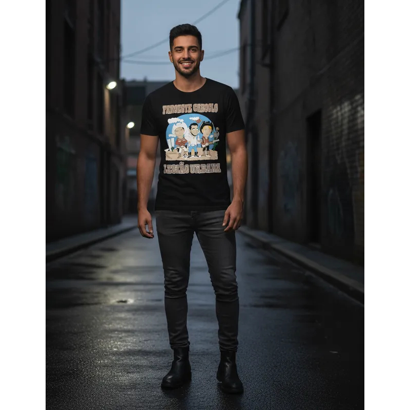 Camiseta Legião Urbana Faroeste Caboclo Banda de Rock Nacional MRLEG2 MR433