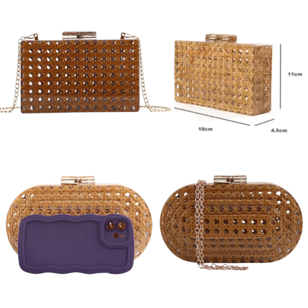 Bolsa Clutch Em Acrílico Para Casamento De Festa Formatura Formal Elegante Alça Transversal em Oferta na Shopee