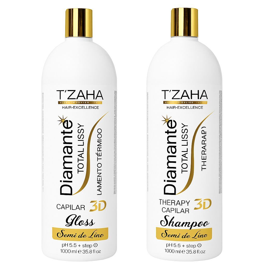 Progressiva Orgânica Zero Formol Diamante Profissional 3D liso brilho efeito espelhado 2x1litro