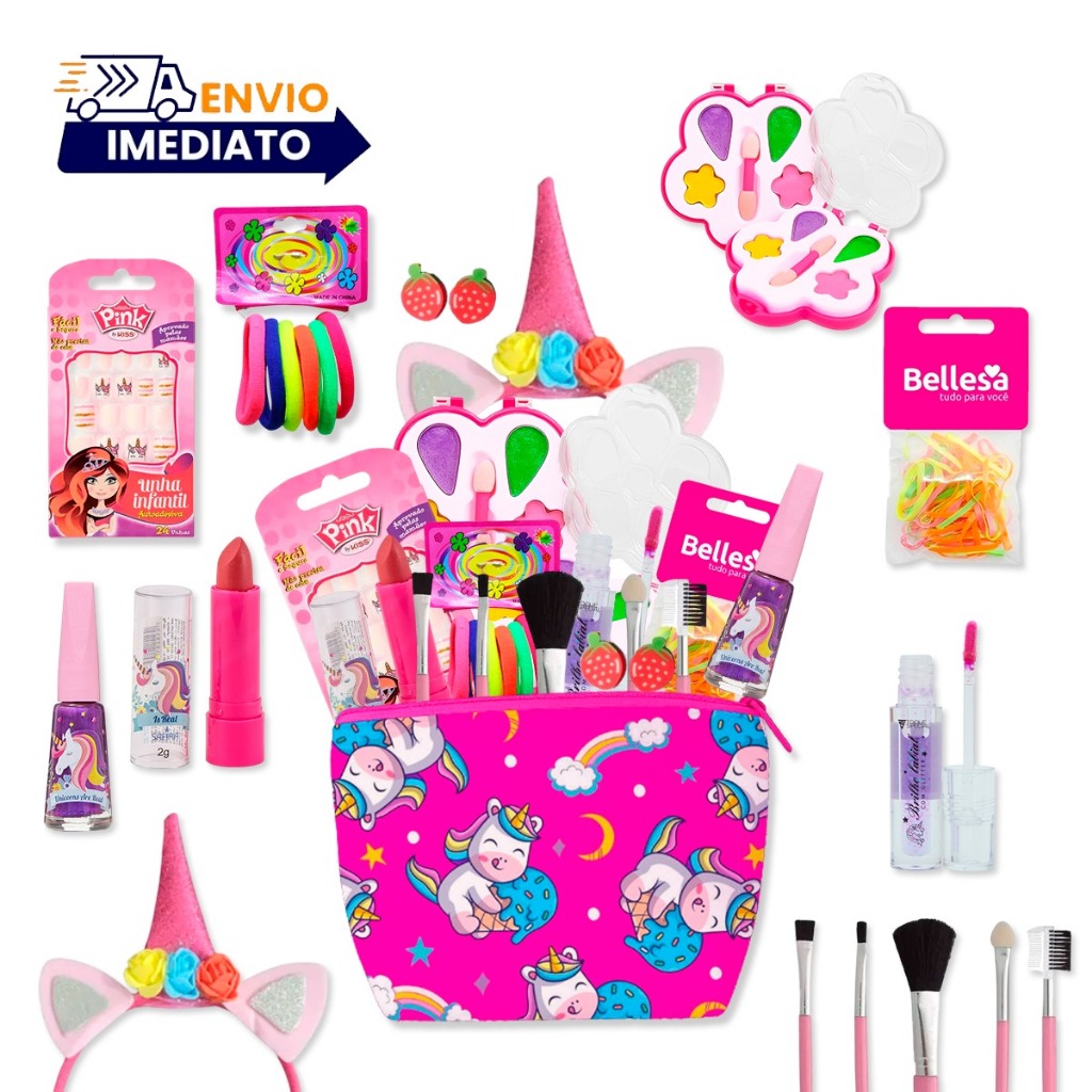 Kit Maquiagem Completo Infantil Promoção Inatil