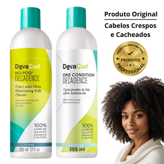 Kit Deva Curl Cachos e Crespos | Hidratação e Definição 355ml (Shampoo e Condicionador Decadence) em Oferta na Shopee
