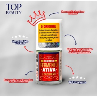 Base Fermento Ativa - Ajuda no Crescimento das Unhas SOS Unhas Top Beauty em Oferta na Shopee