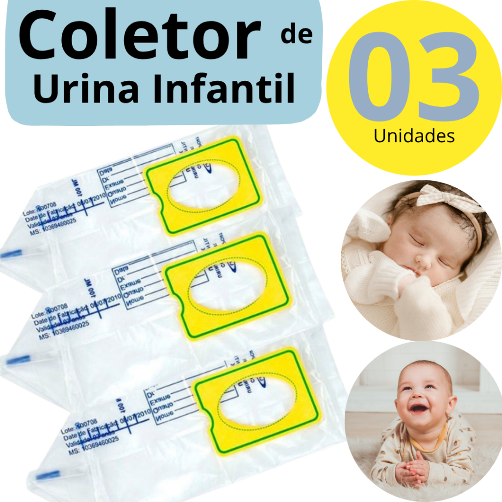 Promoção 3 Coletor de Urina Infantil