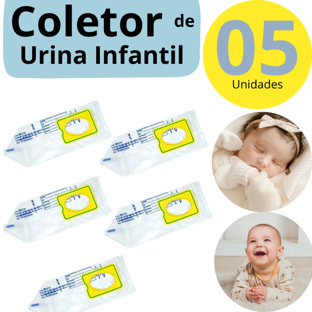 Promoção 5 Coletor de Urina Infantil