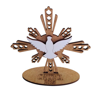 30 Lembrança Crisma, Catequese, Igreja, Batizado, Divino Espírito Santo, Espírito Santo, Mdf em Oferta na Shopee