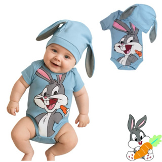 Body bebê mesversario perna longa azul bodi/bori/bory em Oferta na Shopee