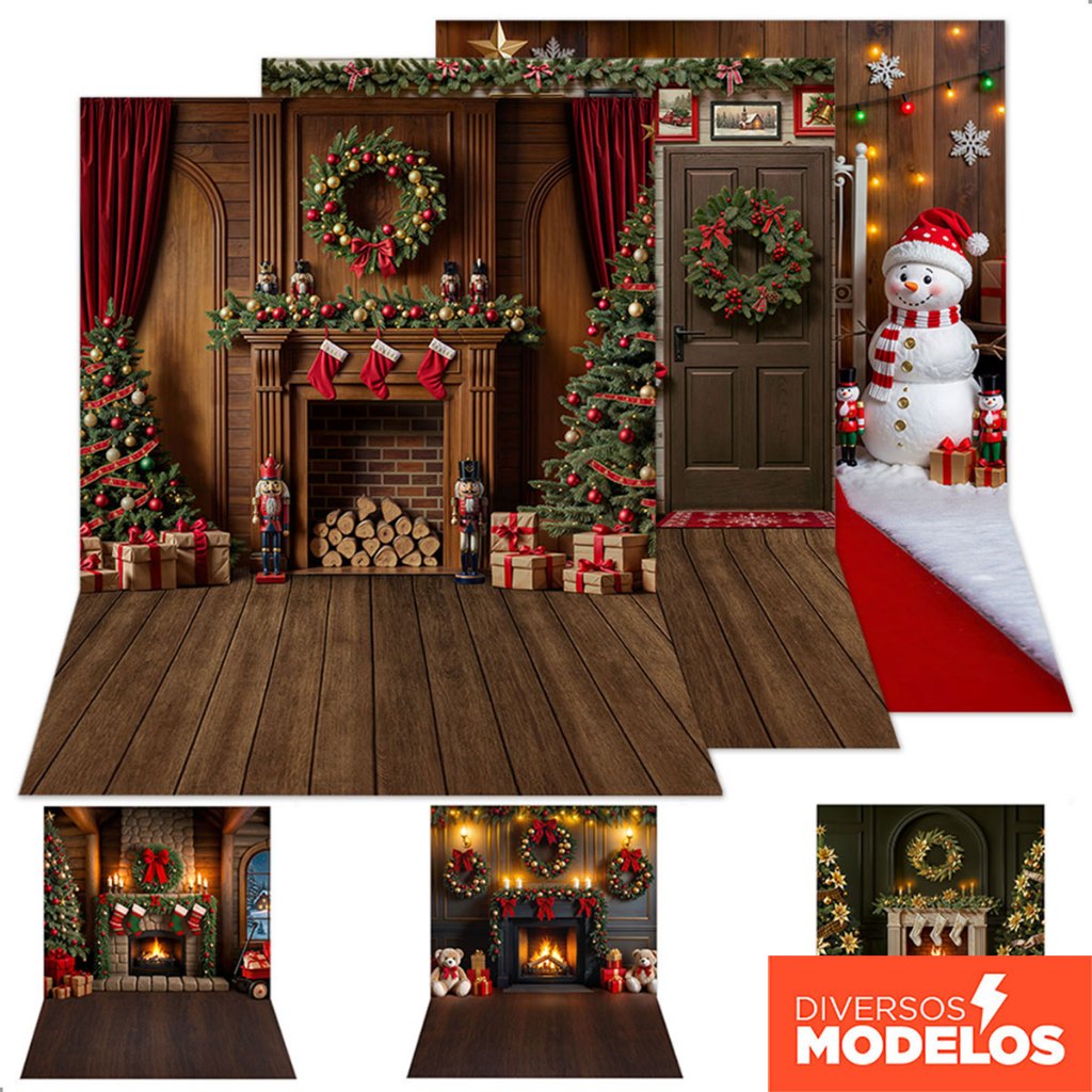 Painel Fundo Fotográfico de Natal Decoração 3d Sublimado Cenário para Fotos em Tecido 1,50x2,20m em Oferta na Shopee