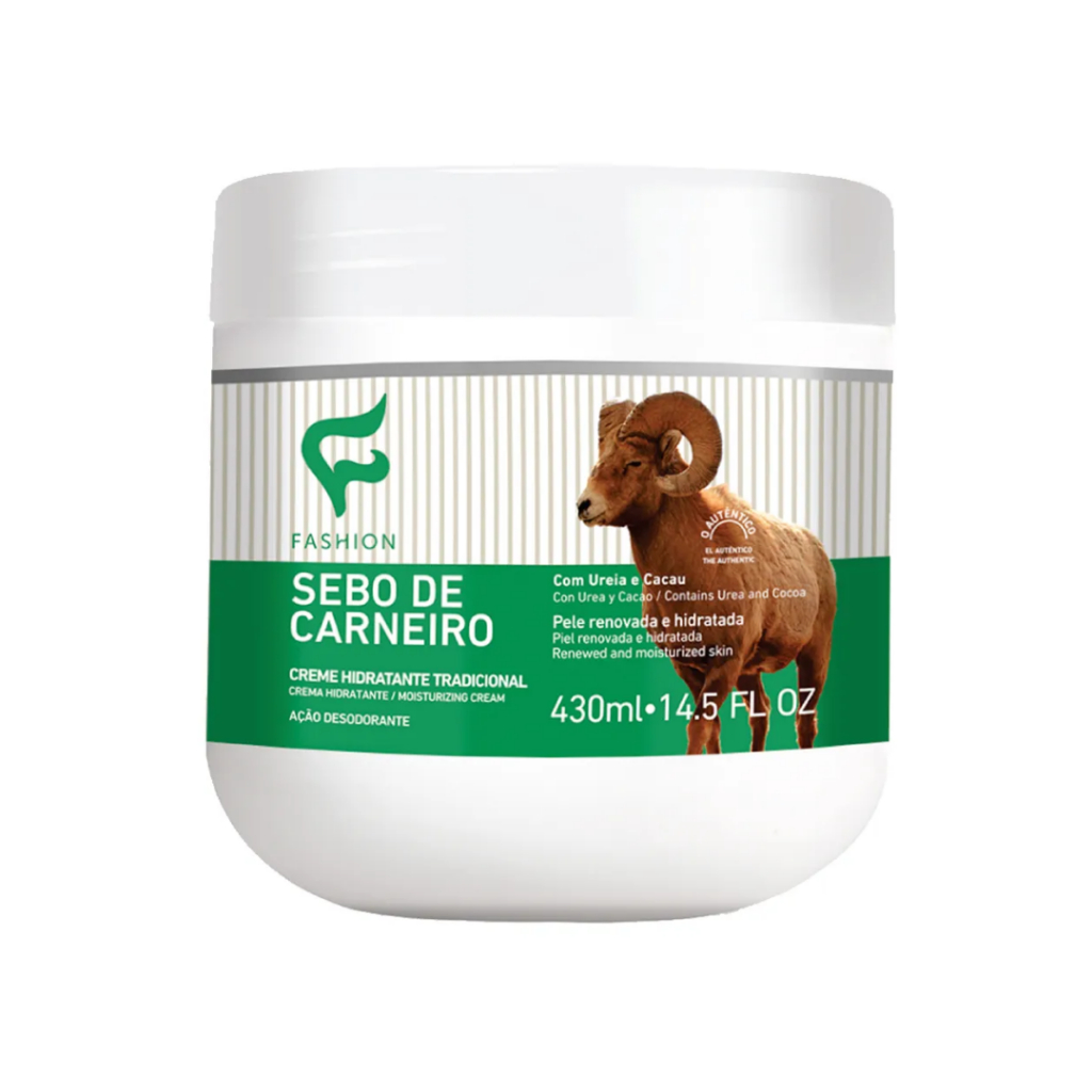 Sebo de Carneiro Tradicional Pote 430ml - Fashion Cosméticos