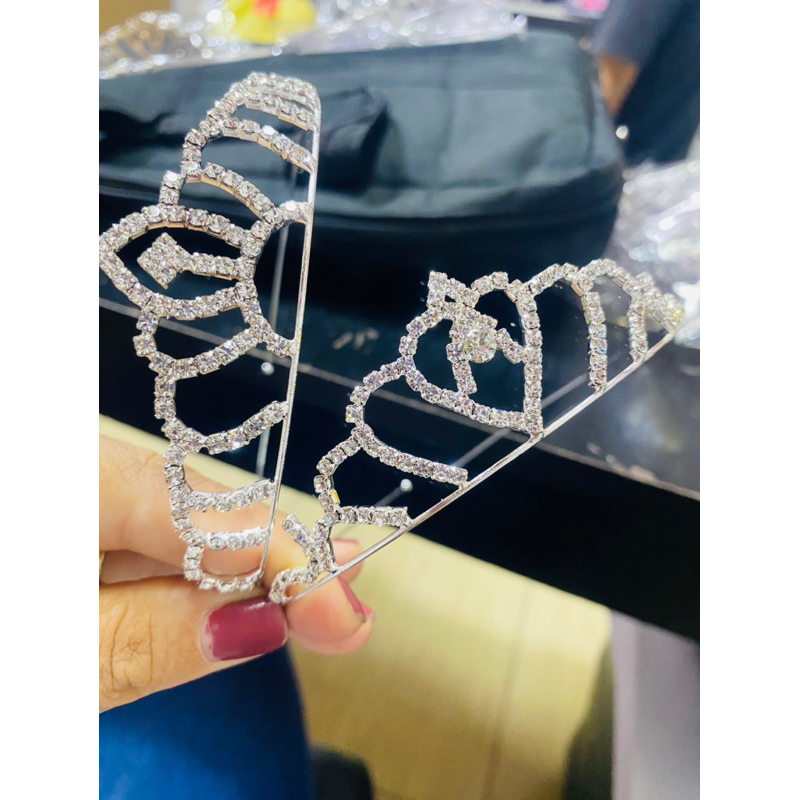 1 Coroa Tiara Strass Festa Infantil /Adulto Princesa Bebê Menina Noiva