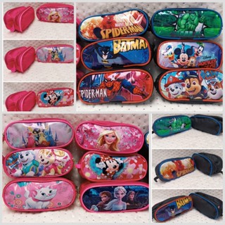 Estojo Escolar  Duplo com 2 Zíperes Personagens Infantis Meninos e Meninas em Oferta na Shopee