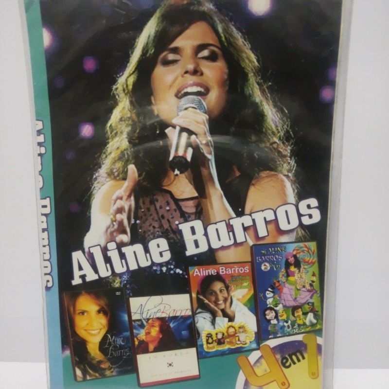 dvd Aline Barros 4x1 novo