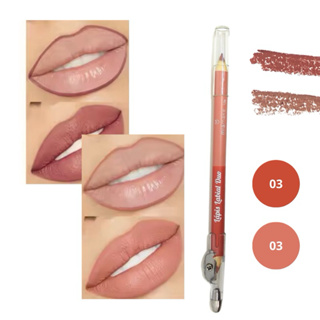 Lápis labial Nude 2 cores para Contorno de Boca Batom ombré lips Mia Make em Oferta na Shopee