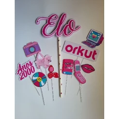 Topo de Bolo anos 2000 orkut