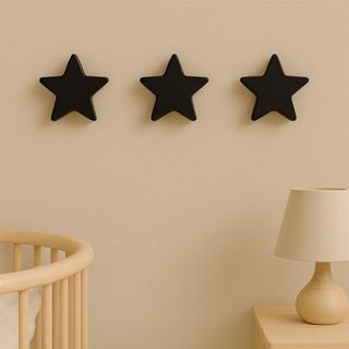 Ganchos de Parede Suporte para Toalhas e Roupas com Fita Adesiva Estrela Preta em Oferta na Shopee