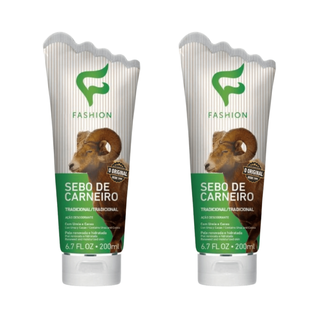 Sebo De Carneiro Tradicional 200ml Kit Com 02 Unidades - Fashion Cosméticos